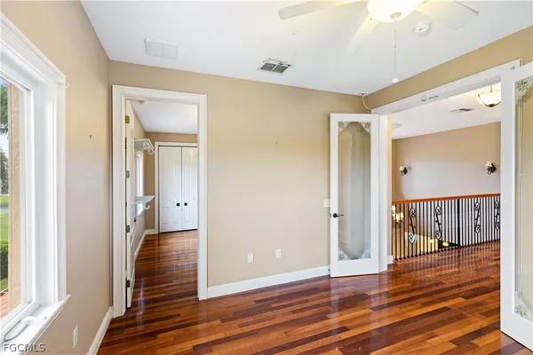 an aerial view of a residential houses with outdoor space