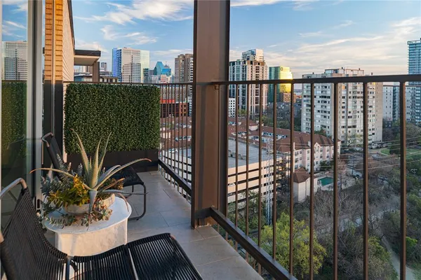 a view of balcony and patio