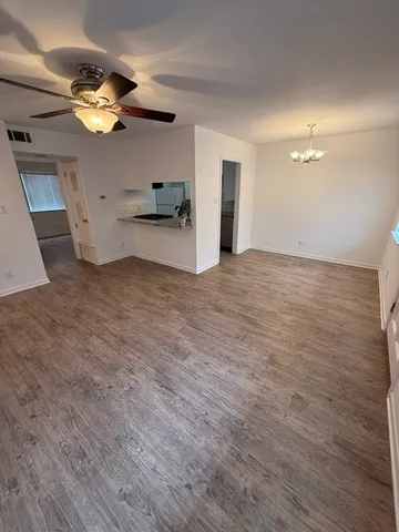 a view of kitchen and windows