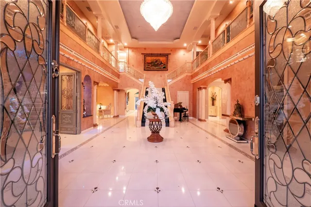 a view of a backyard with a building