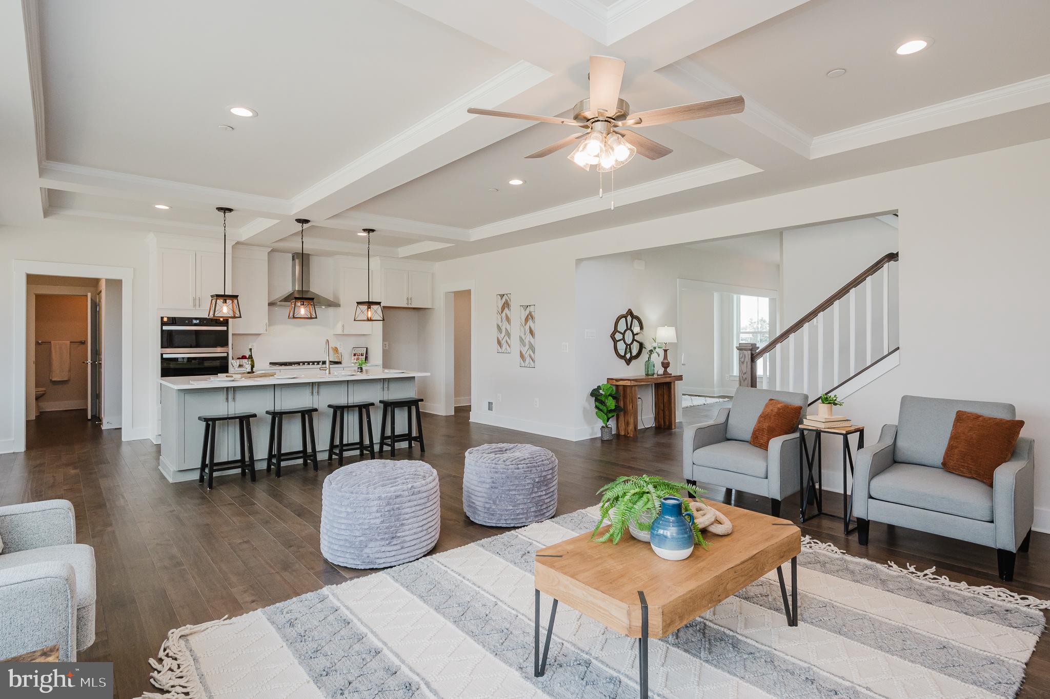 5725 Hodges Road Sykesville, MD 21784 - Photo 36 of 56 a living room with furniture and kitchen view