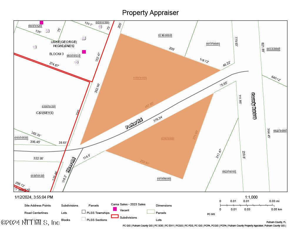 0 Parker Road Crescent City, FL 32112 - Photo 1 of 25 Property Appraiser Map