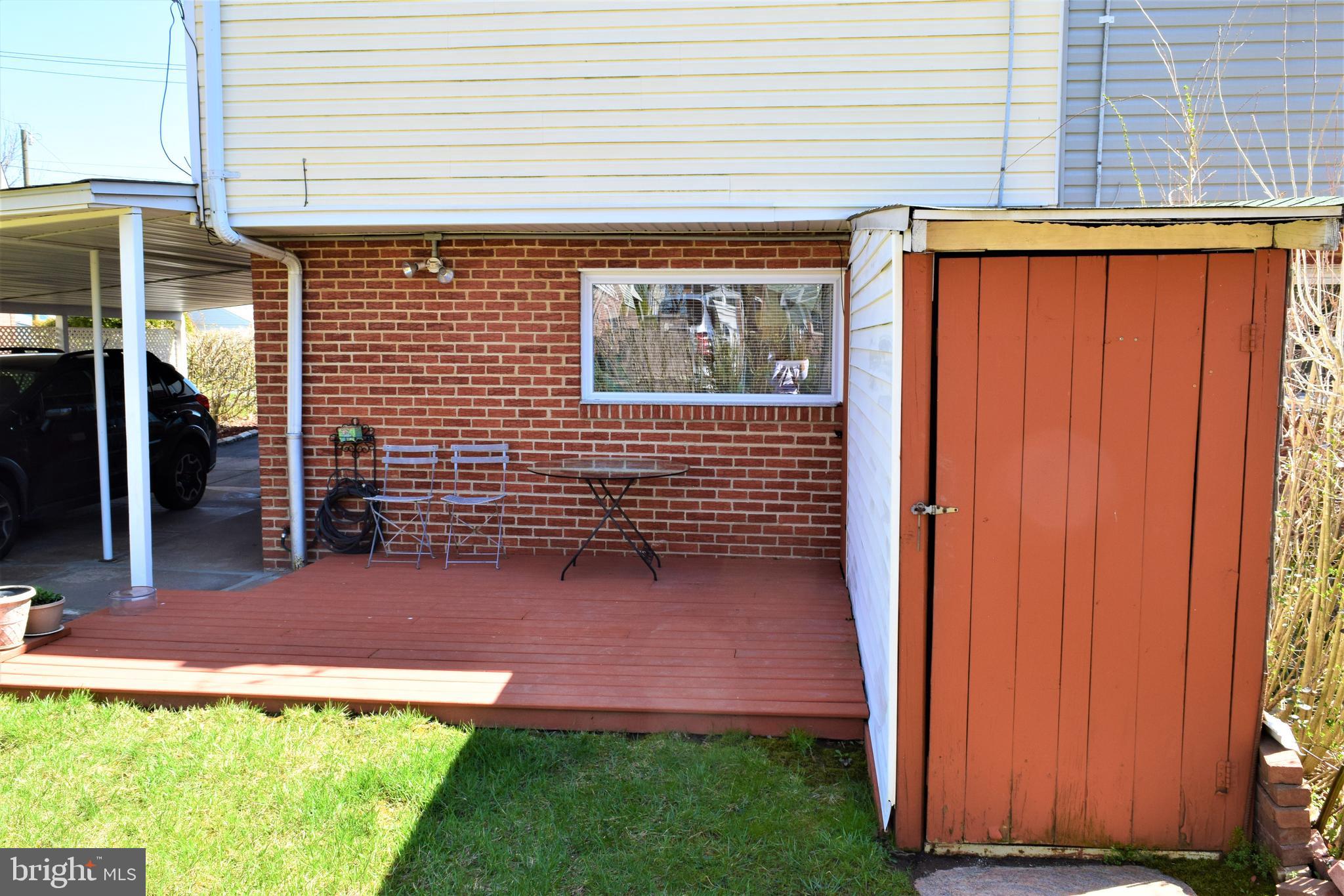 1008 Tomlinson Road Philadelphia, PA 19116 - Photo 37 of 40 Floating Deck and Attached Shed entrance