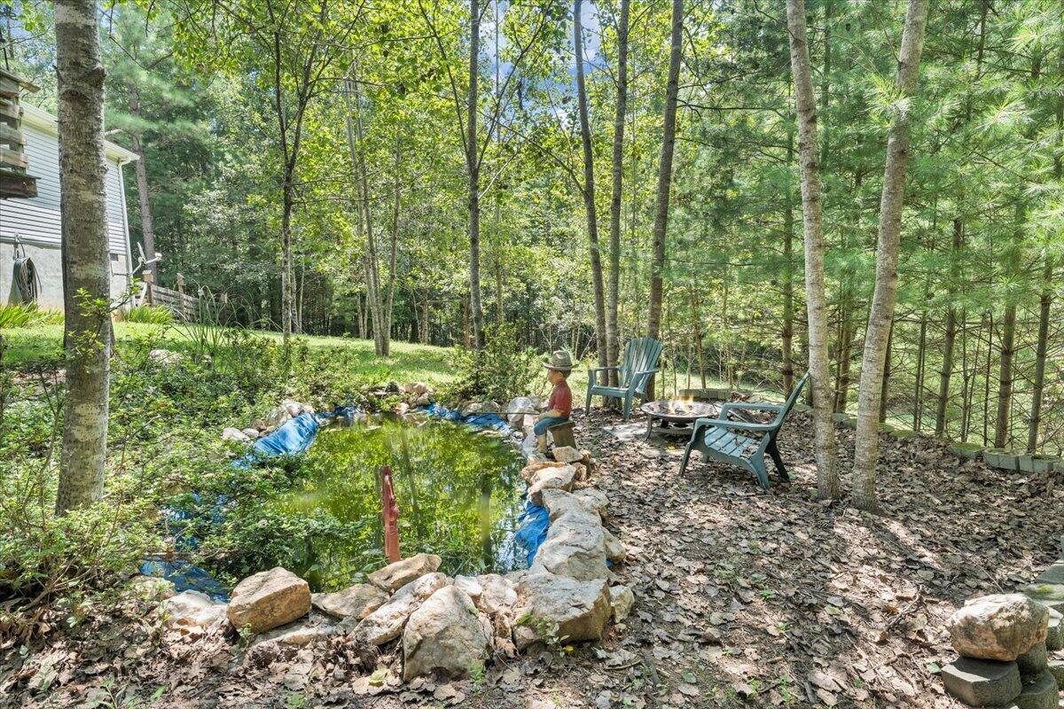 460 White Oak Road Boones Mill, VA 24065 - Photo 38 of 45 a garden with lots of trees and flowers