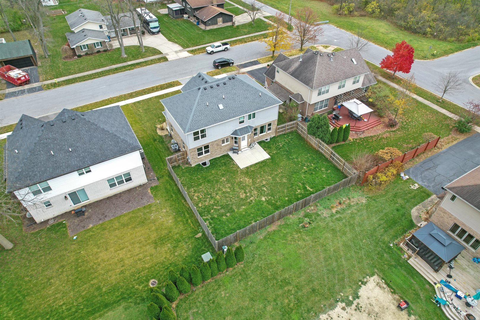 1516 Perry Street Crete, IL 60417 - Photo 29 of 35 an aerial view of residential houses with outdoor space and street view