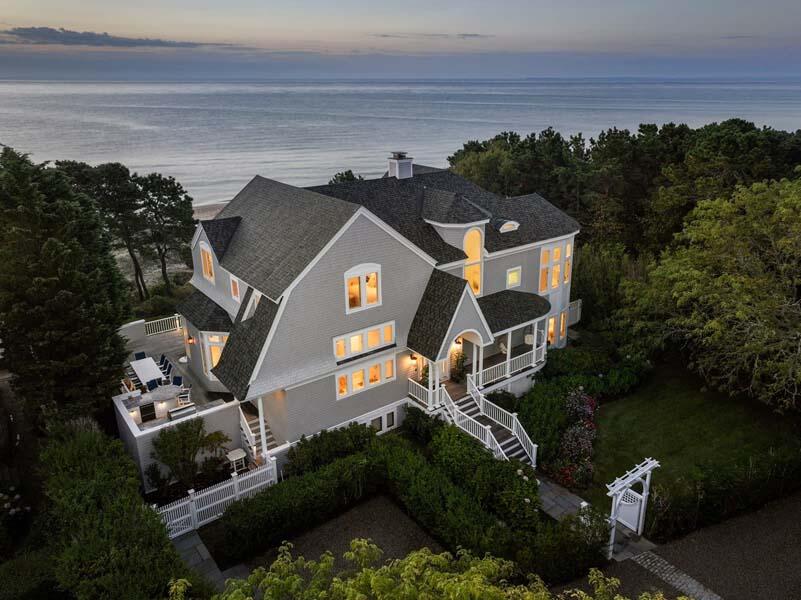 27 Ocean Bluff Drive Mashpee, MA 02649 - Photo 51 of 55 an aerial view of a house with a lake view