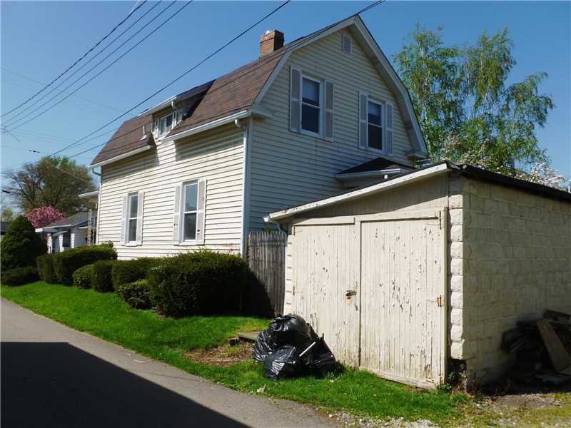 514 21st Street Beaver Falls, PA 15010 - Photo 18 of 18 Exterior Back. Corner lot home + Garage for 1 small vehicle