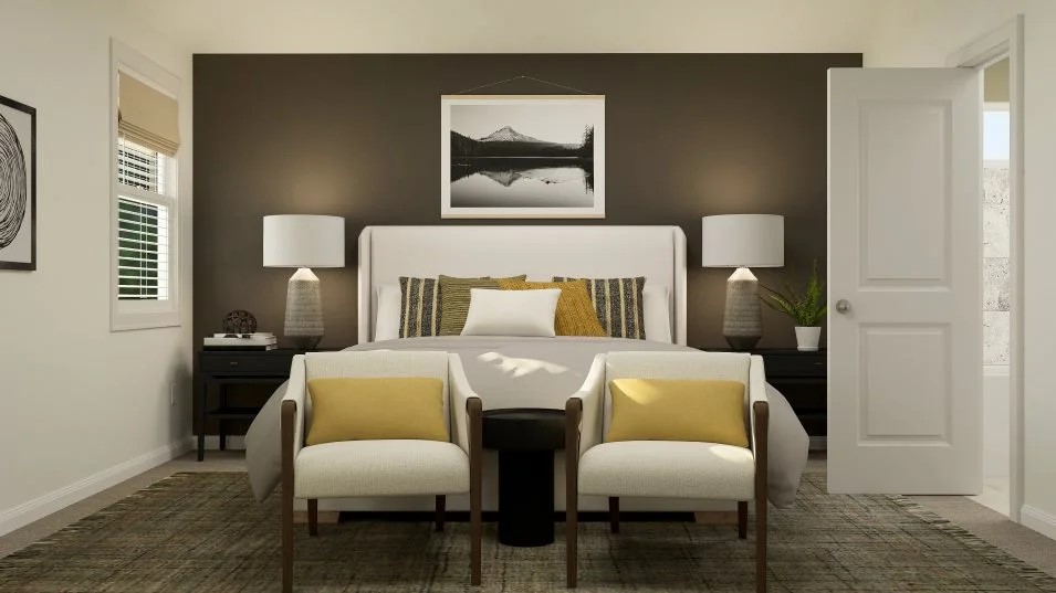 18013 Prairie Falcon Way Pflugerville, TX 78660 - Photo 13 of 22 a bedroom with a bed and a chair