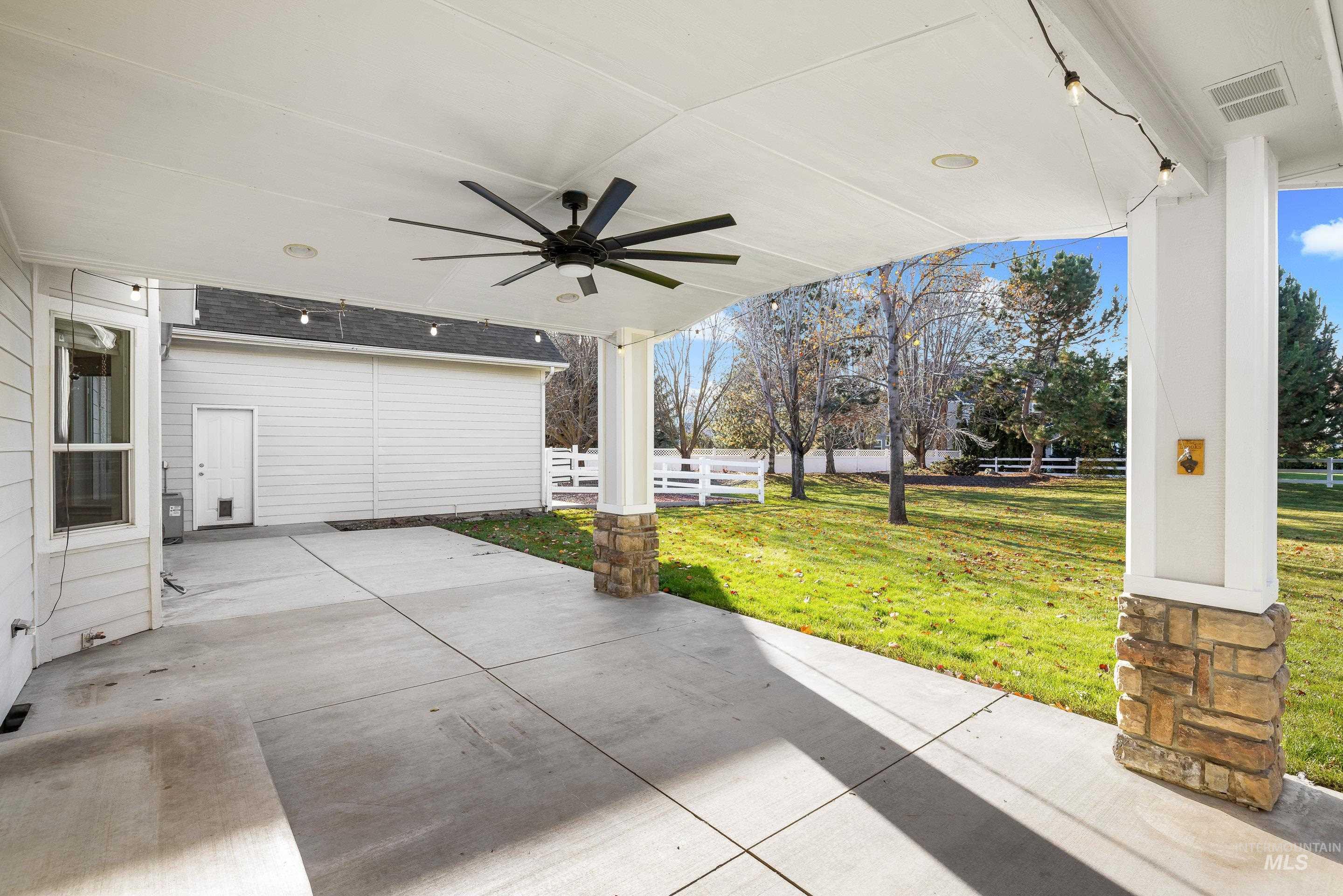 1197 North Cove Colony Way Eagle, ID 83616 - Photo 43 of 50 View of patio / terrace featuring a ceiling fan