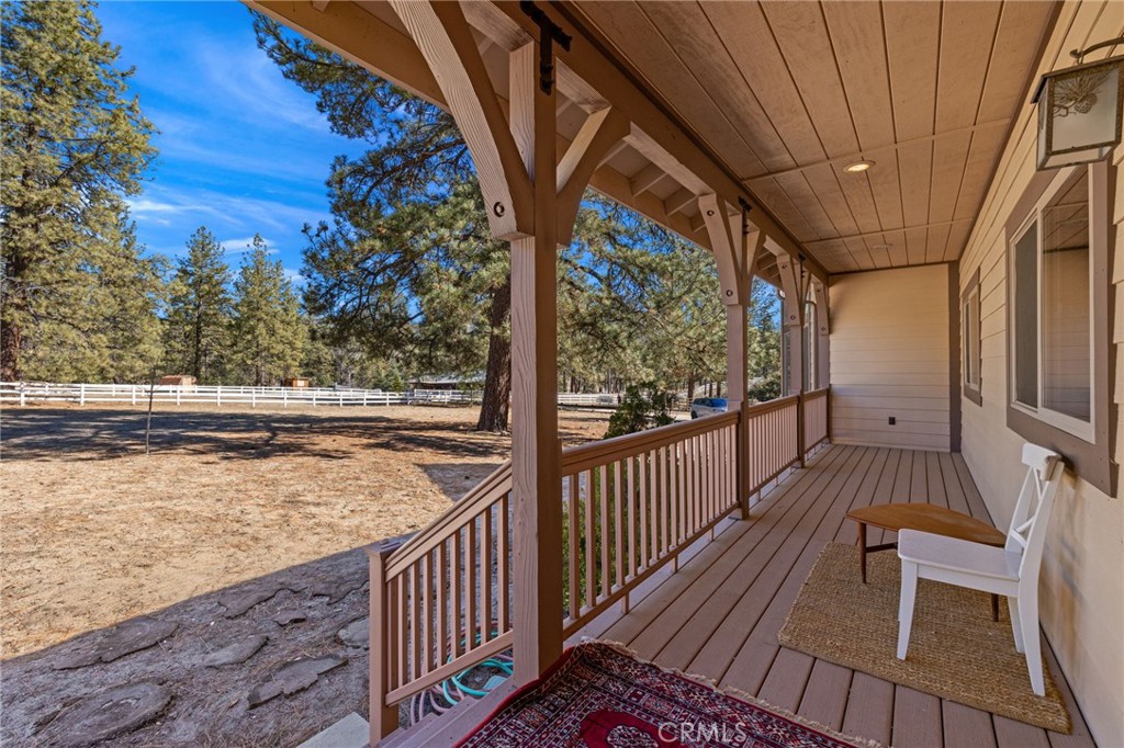 59331 Devils Ladder Road Mountain Center, CA 92561 - Photo 7 of 74 a view of balcony with wooden floor