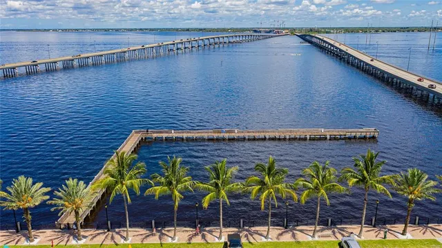 a view of a balcony with an outdoor space