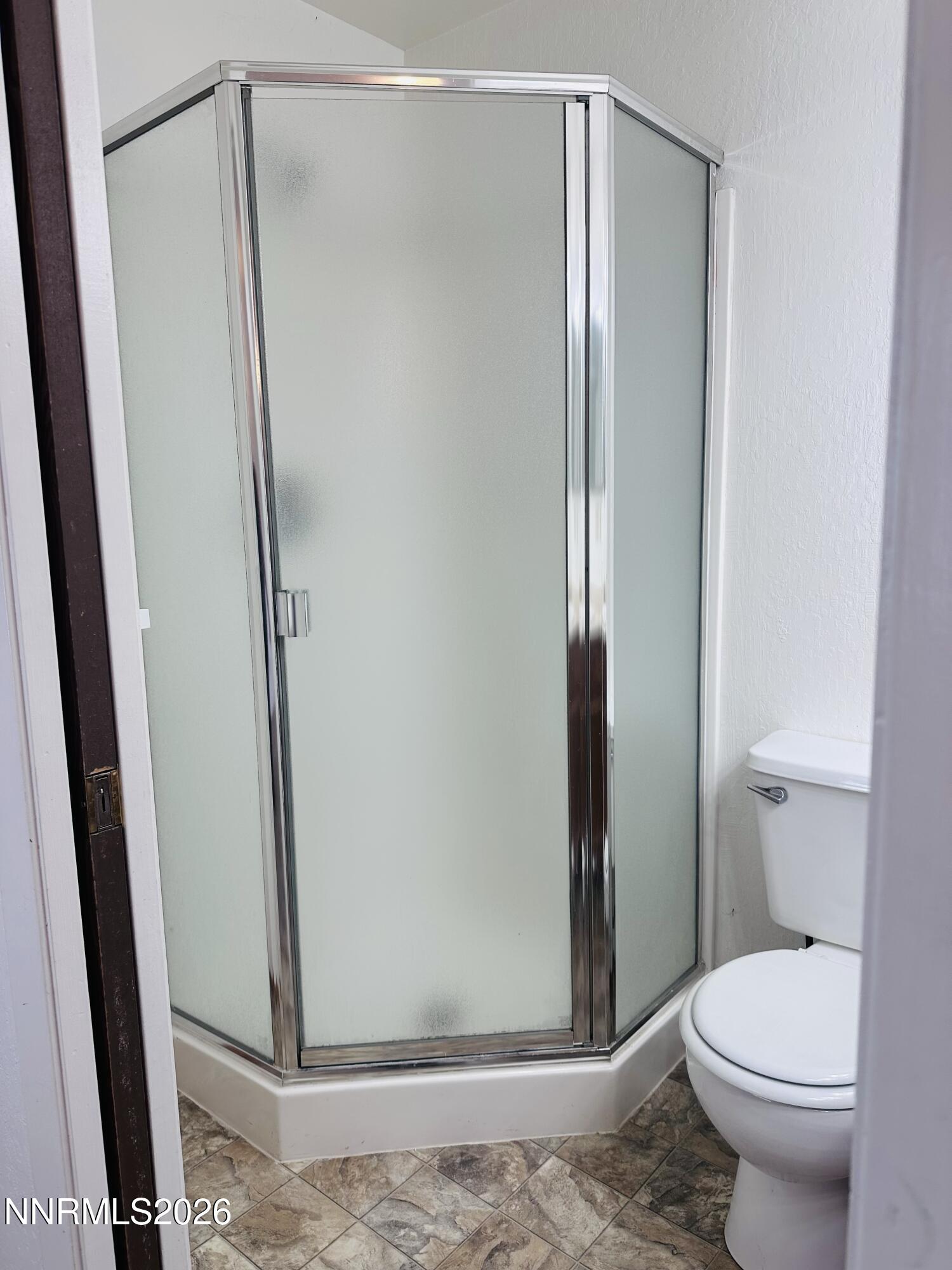 1182 Blue Lakes Road Reno, NV 89523 - Photo 18 of 31 a bathroom with a granite countertop shower and a toilet