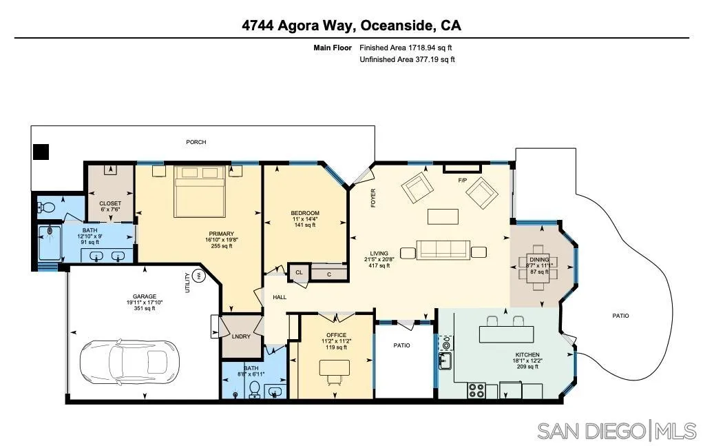 4744 Agora Way Oceanside, CA 92056 - Photo 31 of 31 a picture of a floor plan
