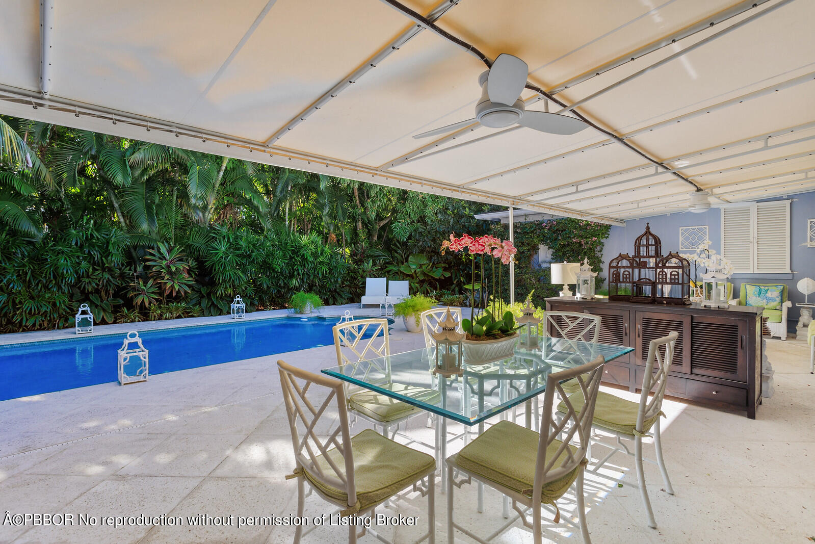 232 Mockingbird Trail Palm Beach, FL 33480 - Photo 11 of 14 a view of a dining room with furniture window and outside view
