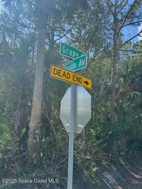 0 Grape And Mango Street Cocoa, FL 32926 - Photo 3 of 3 a sign that is on a pole
