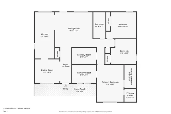 $179,900 | 1213 Northview Extension, Thomson, GA 30824
