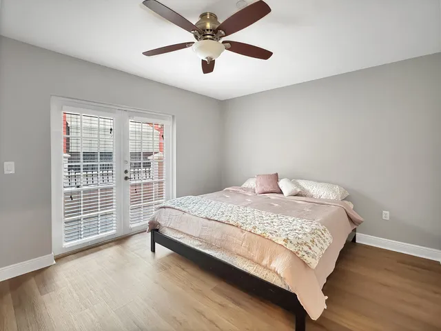 a view of balcony with door