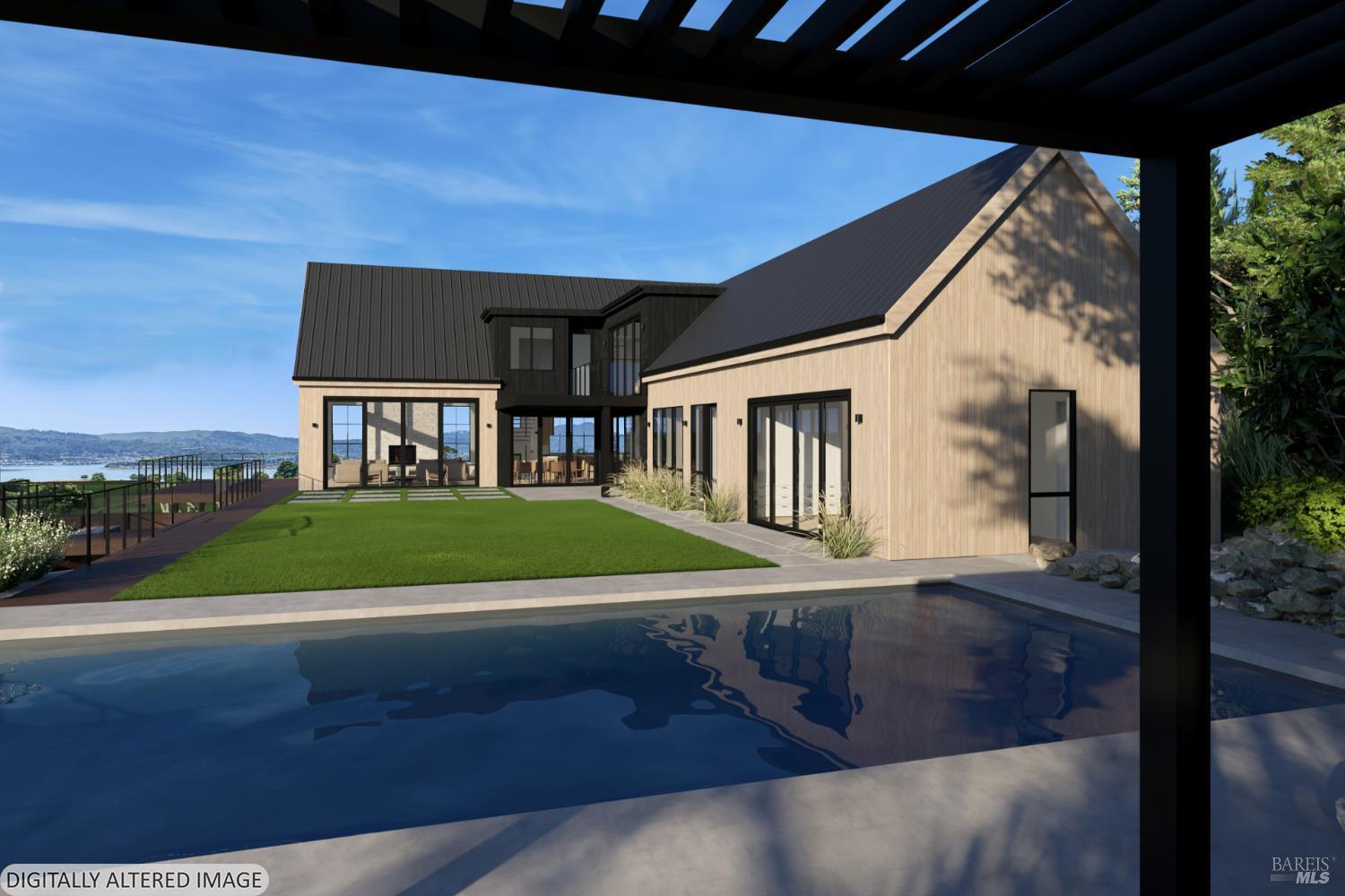 81 Mt Tiburon Road Belvedere Tiburon, CA 94920 - Photo 4 of 26 Digitally Altered Image with Architectural Rendering
