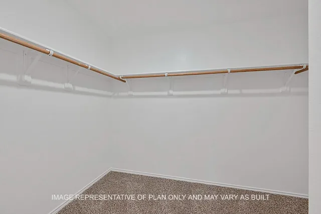 a view of small space with racks on the wall