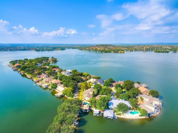 a view of a lake with a lake
