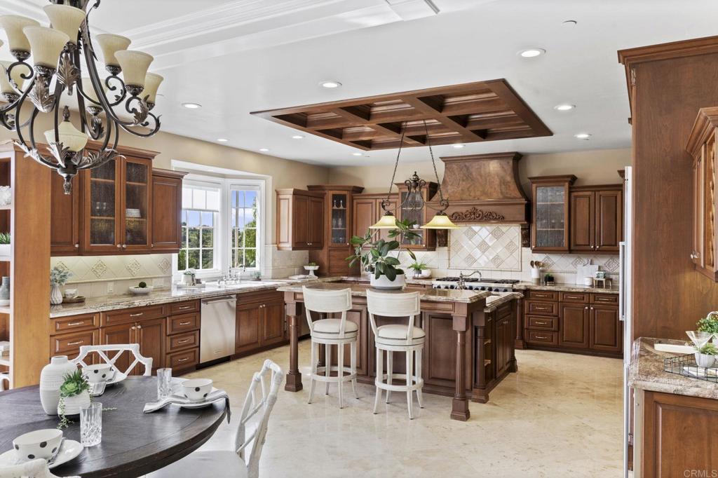 1160 Little Gopher Canyon Road Vista, CA 92084 - Photo 56 of 128 View into Chef's Kitchen from Breakfast Table