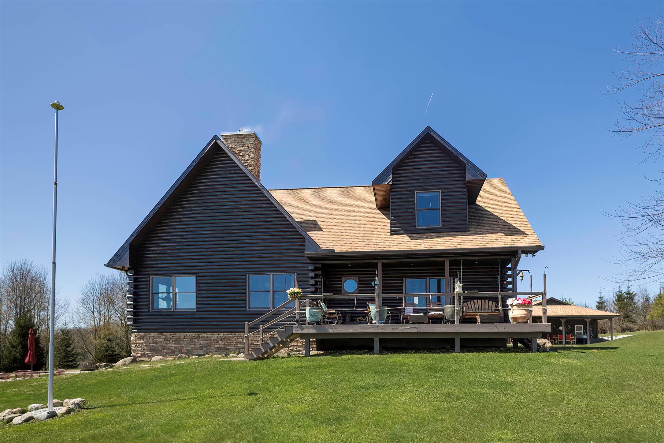 10920 Phillipsville Road Wattsburg, PA 16442 - Photo 2 of 49 This is the from view with a great deck to watch the animals.