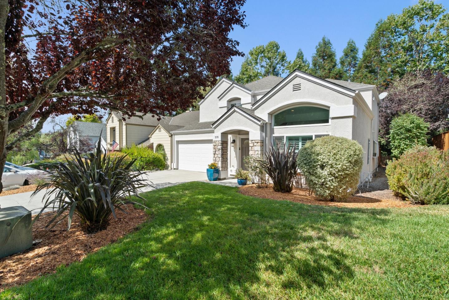 205 Sidesaddle Circle Scotts Valley, CA 95066 - Photo 3 of 57 a front view of a house with a yard