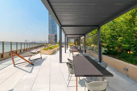 a outdoor space with chairs