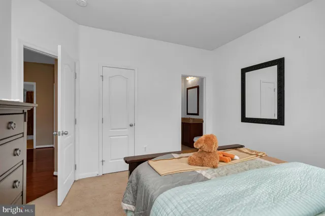 wooden floor and closet in a room