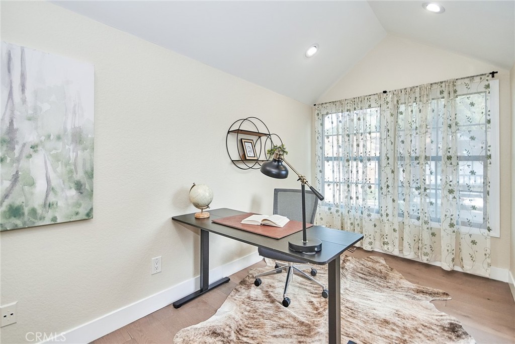 950 South Rim Crest Drive Anaheim Hills, CA 92807 - Photo 29 of 40 a view of a workspace with furniture and a window