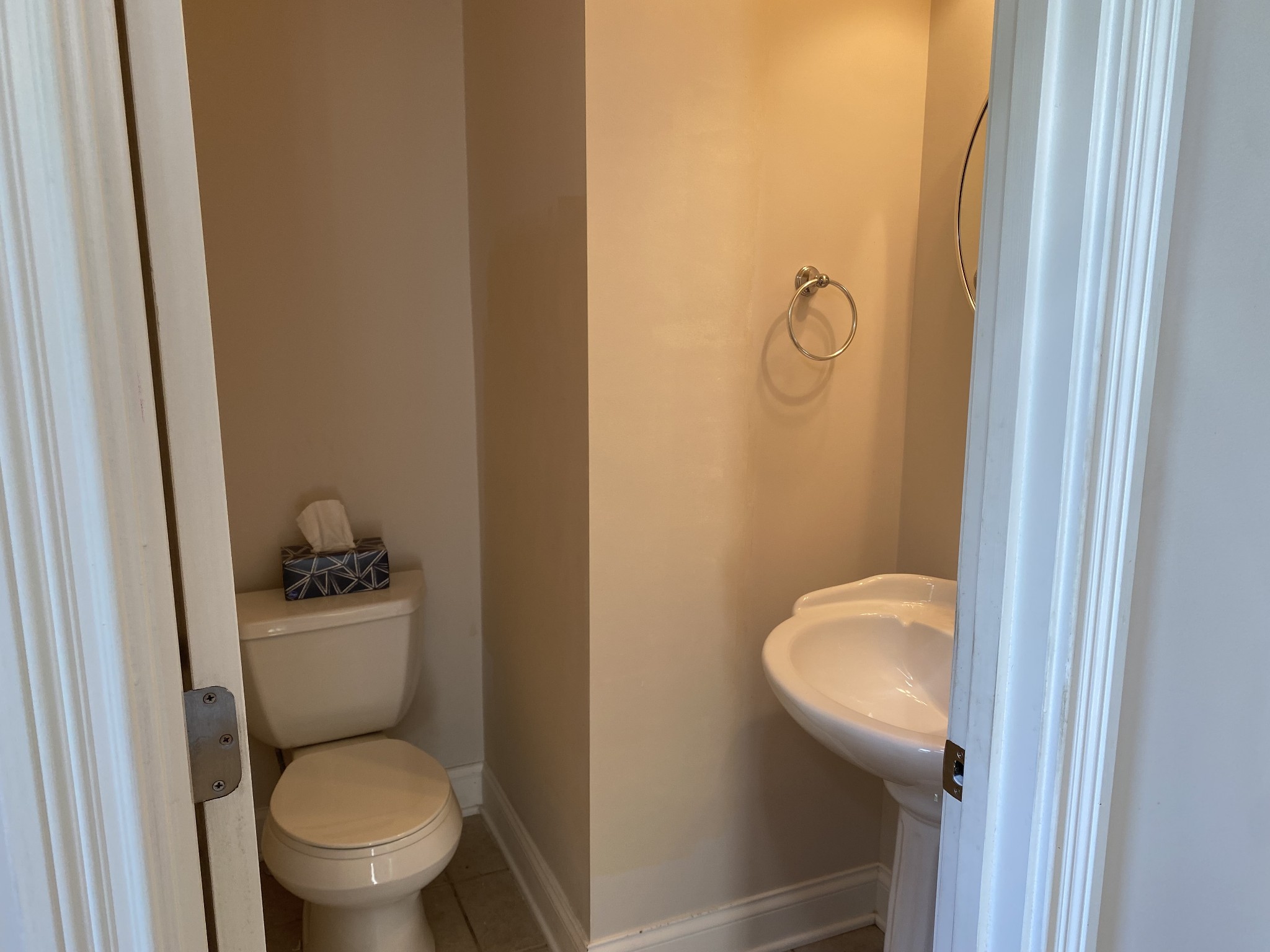720 Heritage Road Lebanon, TN 37087 - Photo 20 of 31 a bathroom with a granite countertop toilet a sink and a mirror
