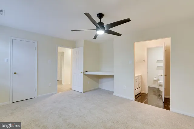 a view of an empty room