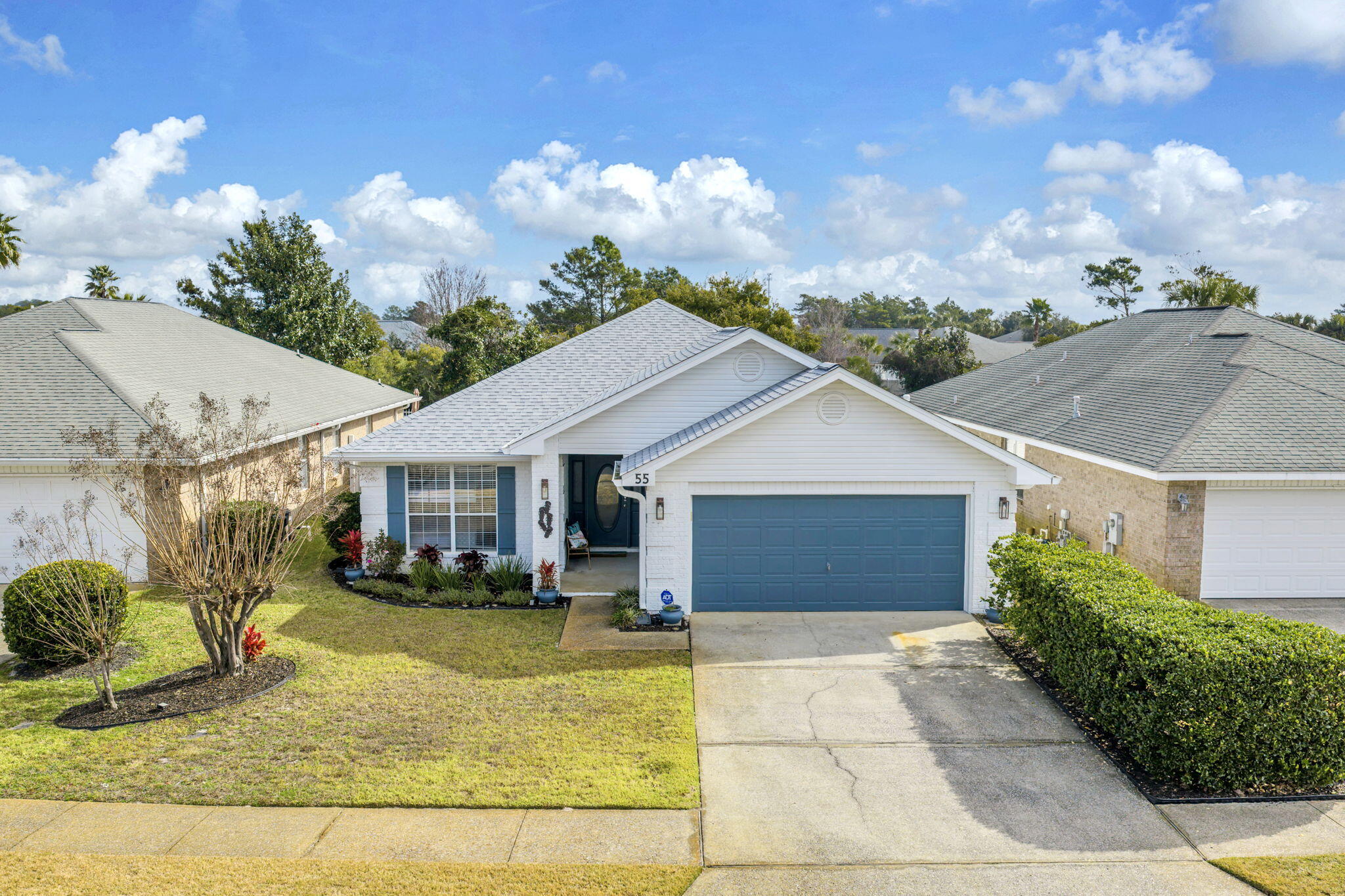 a view of a house with a patio