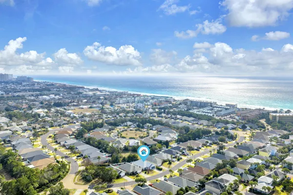 a view of a city with ocean