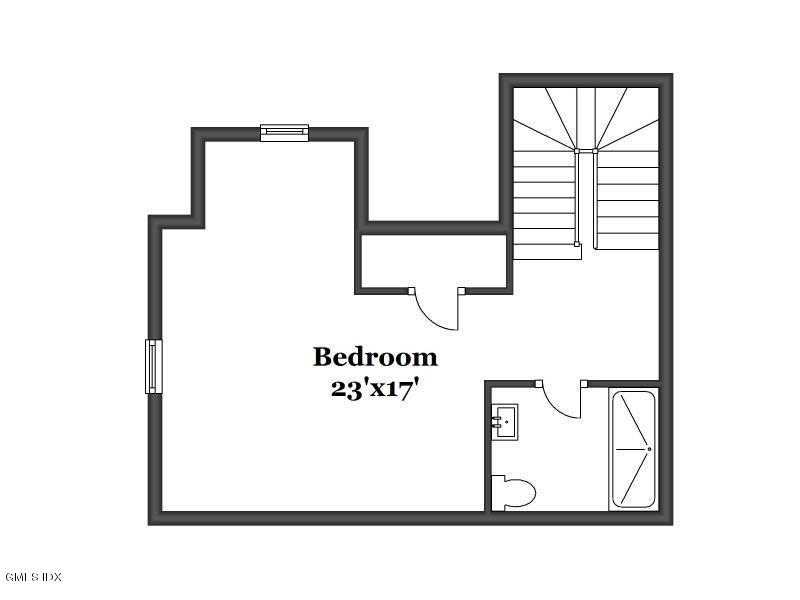 25 Decatur Street, Unit A Cos Cob, CT 06807 - Photo 4 of 29 a black and white photo of a floor plan