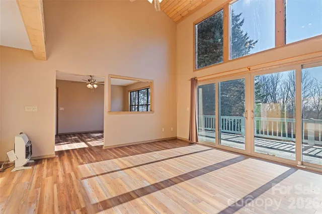 a view of a backyard of a house