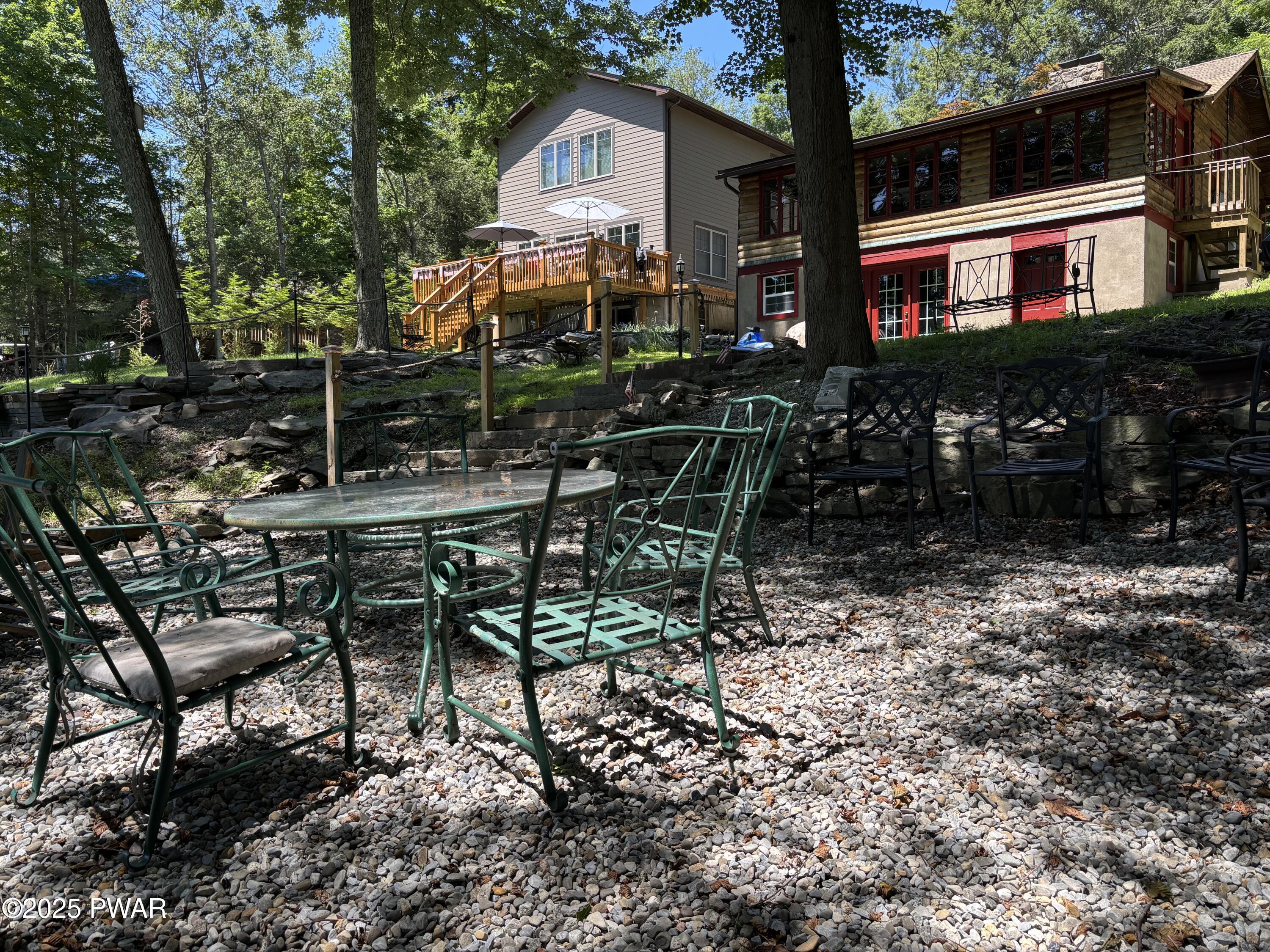 22 Glen Road Lake Ariel, PA 18436 - Photo 7 of 41 Gravel lakeside patio