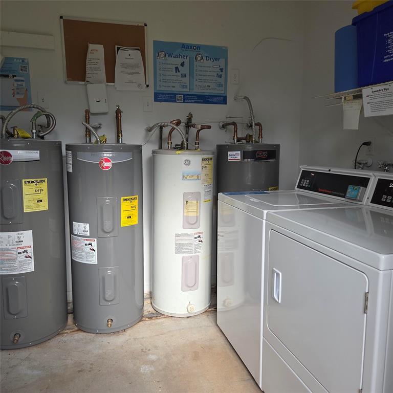 5385 Lake Front Boulevard, Unit A Delray Beach, FL 33484 - Photo 22 of 31 a utility room with dryer and washer