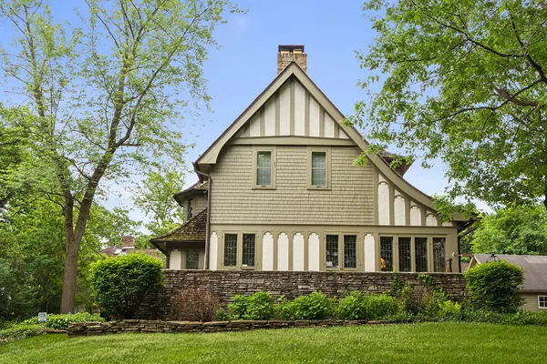 front view of a house with a small yard