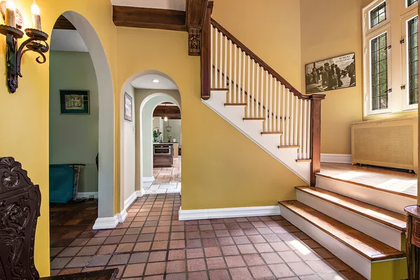 a view of a entryway door of the house