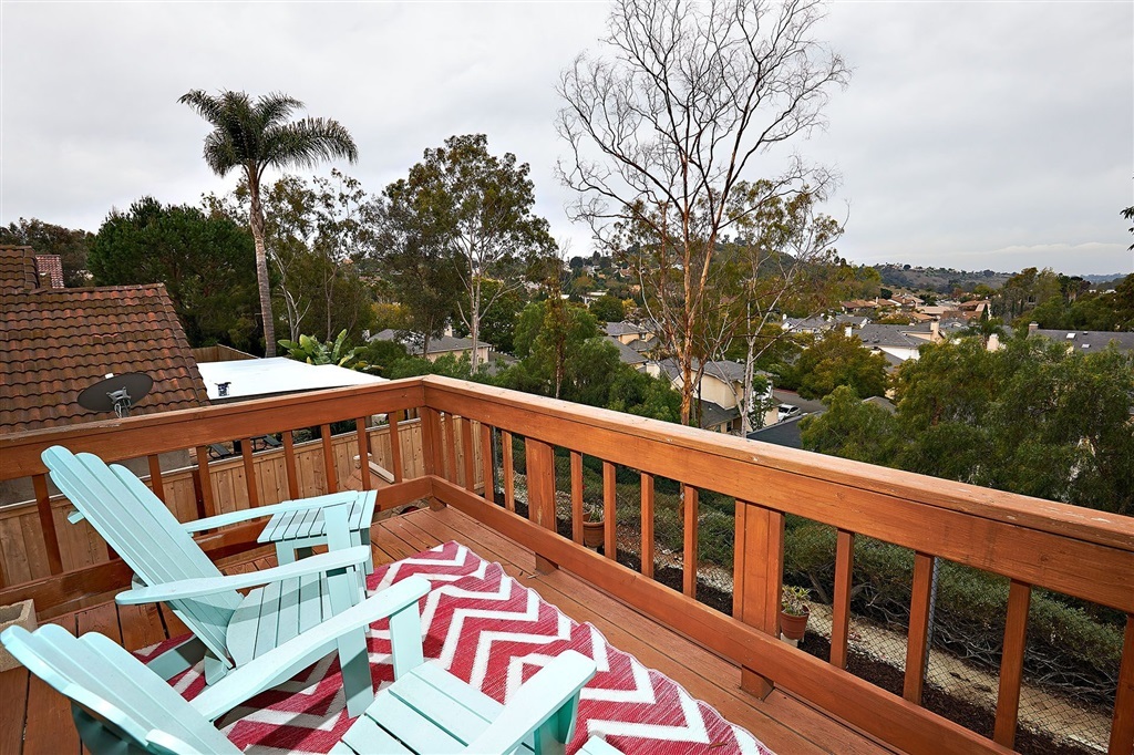 2401 Gem View Drive Oceanside, CA 92056 - Photo 18 of 25 Enjoy the views from the master bedroom deck.