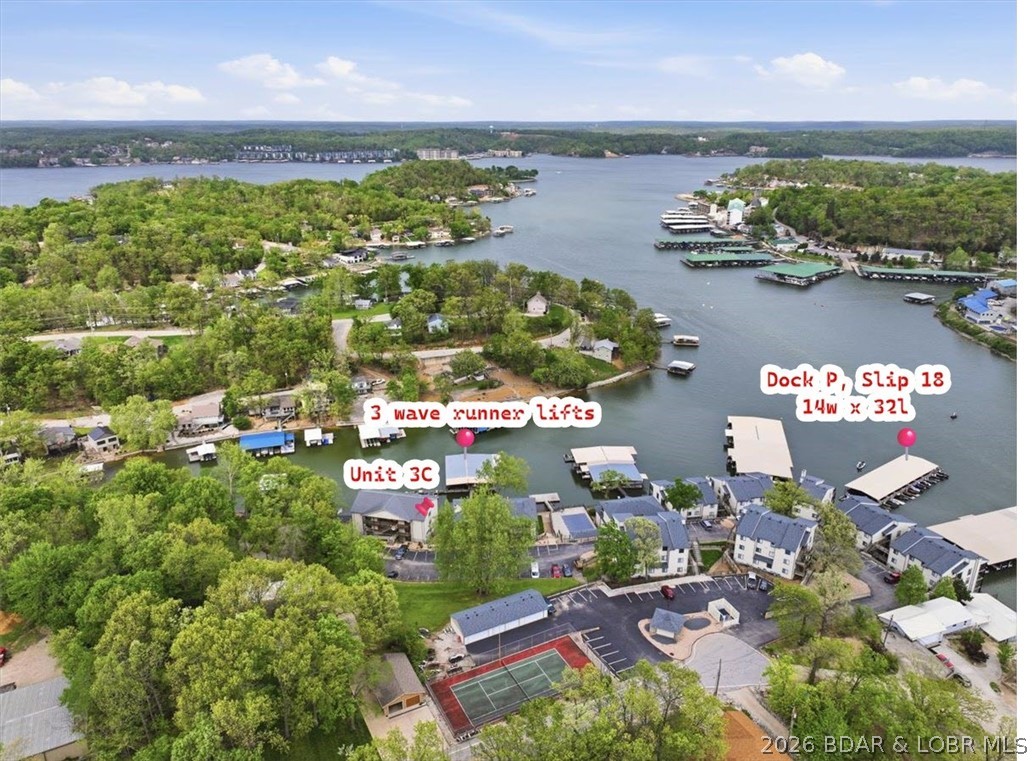 158 Willow Ridge Point, Unit 3C Lake Ozark, MO 65049 - Photo 24 of 25 Condo, waverunner slips, and boat dock