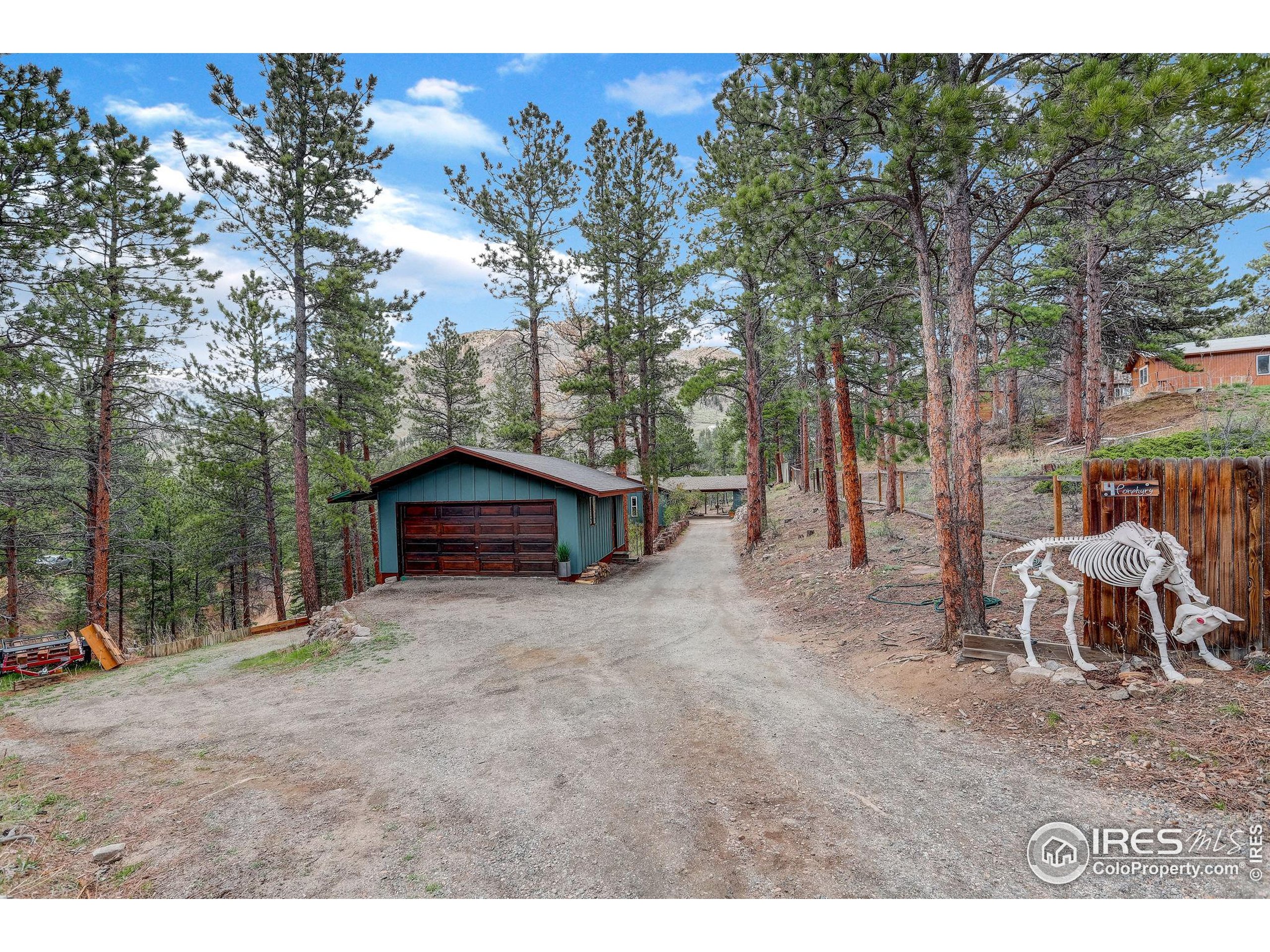 4 Porphyry View Jamestown, CO 80455 - Photo 29 of 36 a view of a wooden house with a yard and sitting area