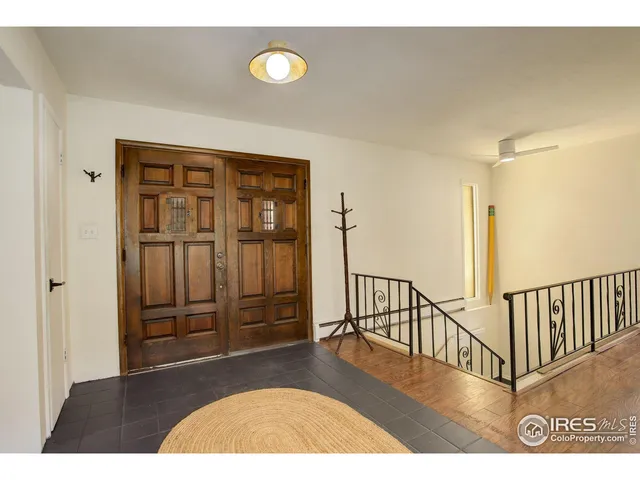 a view interior of a house with wooden floor