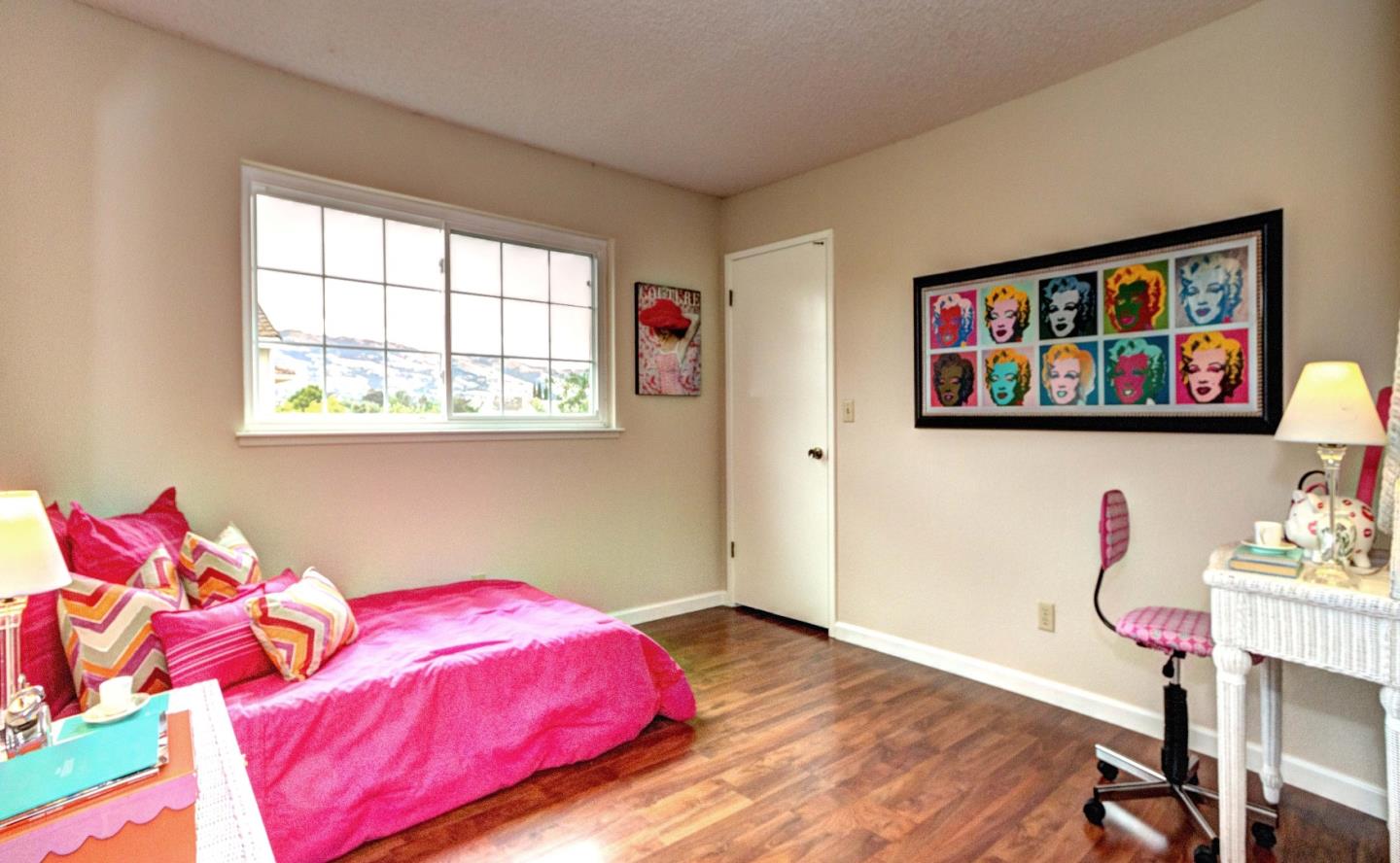 2708 Glen Ferguson Circle San Jose, CA 95148 - Photo 18 of 23 a bedroom with a bed and wooden floor