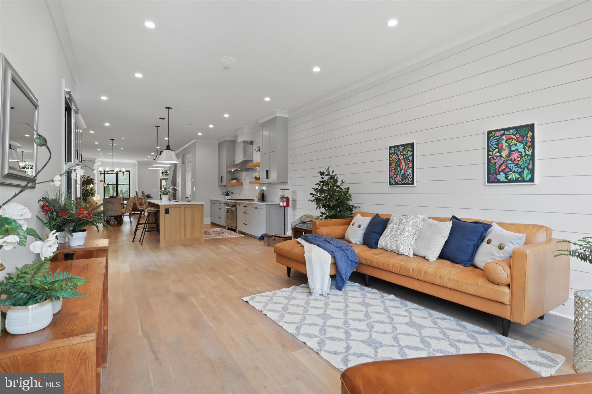 1432 G Street Southeast Washington, DC 20003 - Photo 19 of 56 a living room with furniture kitchen view and a potted plant
