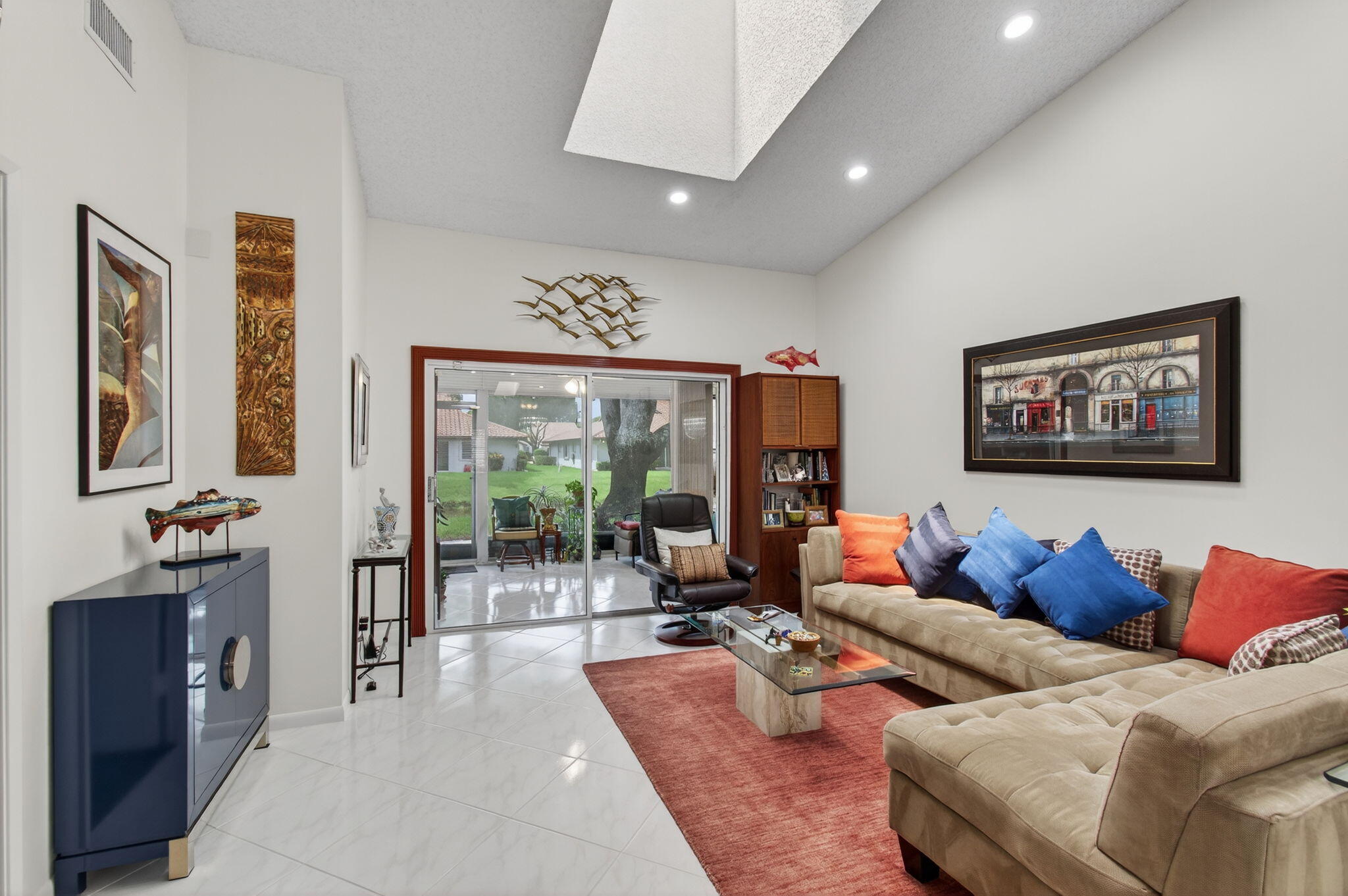 6368 Mill Pointe Circle Delray Beach, FL 33484 - Photo 17 of 132 a living room with furniture and a large window