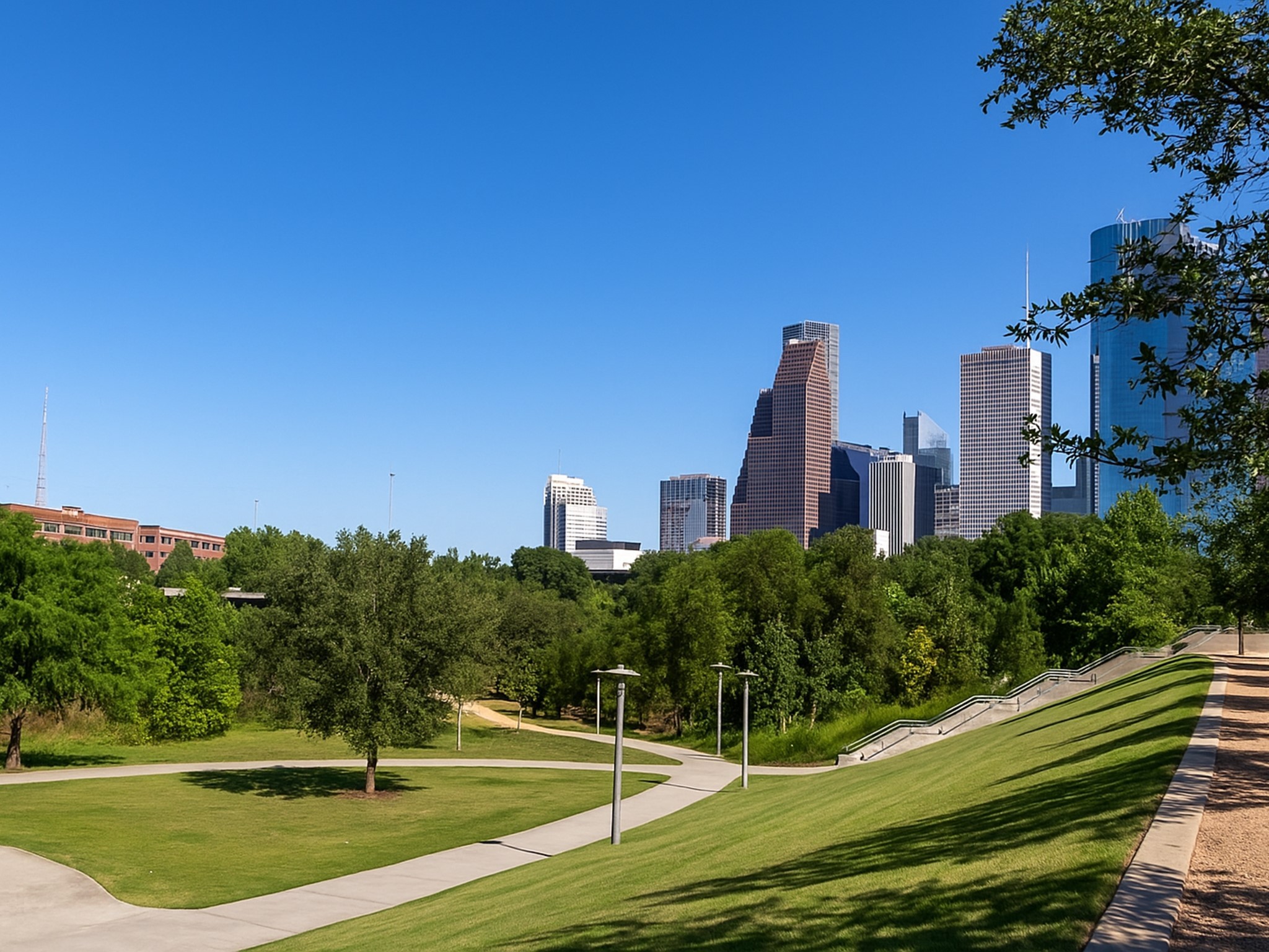 408 Fowler Street Houston, TX 77007 - Photo 23 of 24 Just minutes from the home, enjoy direct access to Buffalo Bayou Park’s hike and bike trails—offering skyline views, green space, and a quick commute to Downtown Houston.
