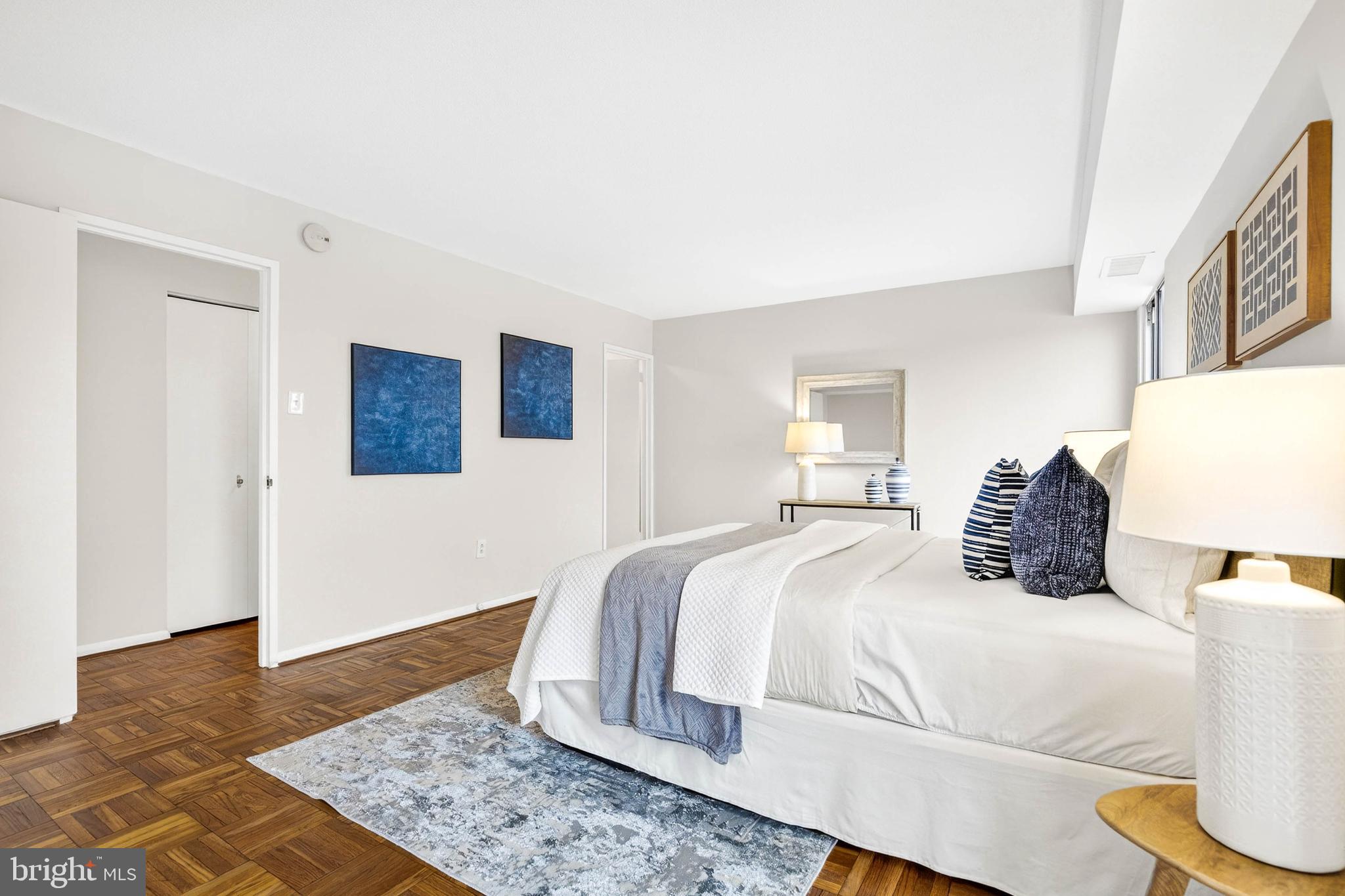 700 7th Street Southwest, Unit 826 Washington, DC 20024 - Photo 18 of 49 Serene bedroom with modern art accents.