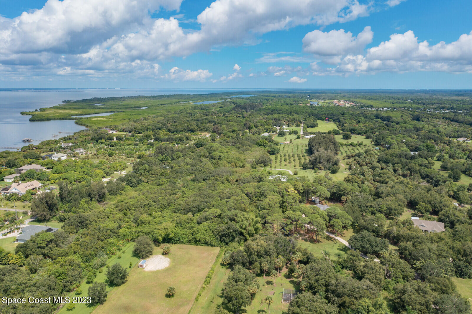 0 West Crisafulli Road Merritt Island, FL 32953 - Photo 4 of 11 a view of a pathway both side of yard